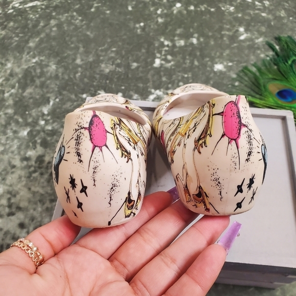 Mel Dreamed By Melissa Unicorn Peep Toe Flats - Picture 4 of 4